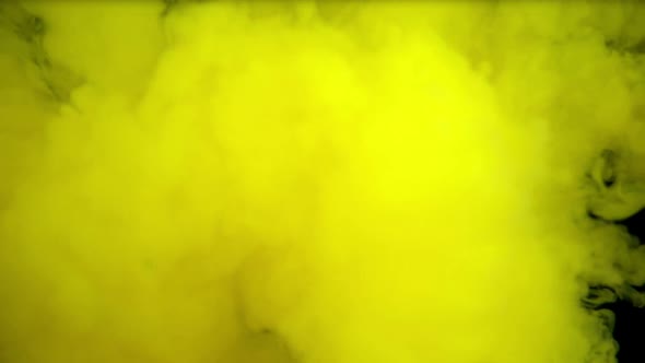 Liquid Yellow Paint In Water