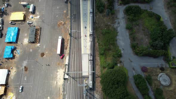 Aerial Train Station