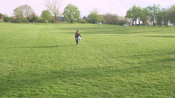 Happy Family Of Children Having Fun In Spring Park