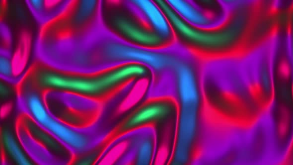 Holographic iridescent abstract blurred surface. Abstract animated background