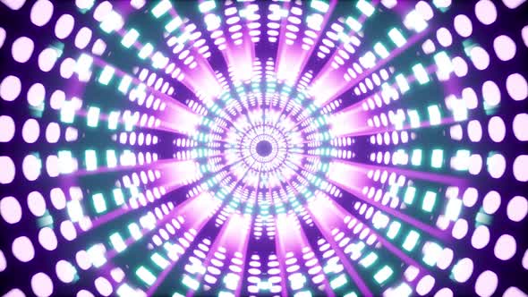 Fluorescent Color Shape Tunnel 4K 01 alt