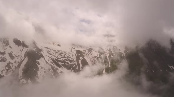 Aerial view of Italian Alps, Italy.