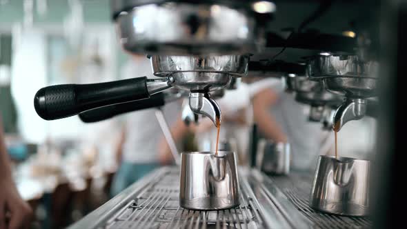 Making Coffee in the Coffee Machine