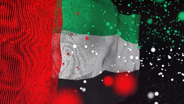 UAE Flag Particle Animation