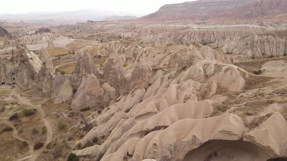 Aerial View Cappadocia Landscape