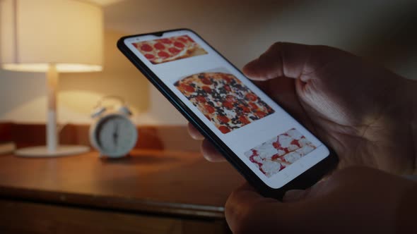 Order Food at Home Through the Application in the Smartphone