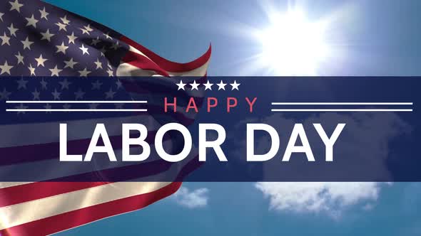 Digital generated video of labor day  alt