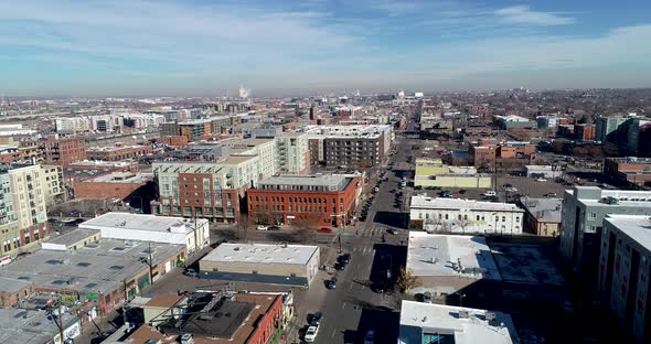 Denver City scape taken facing North East over the lodo area.