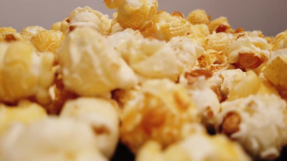 Fresh Popcorn Close Up Shot