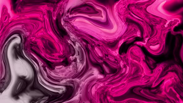 Fluid Art Drawing Abstract Acrylic Texture With Colorful Waves liquid Background Animation