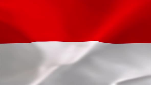 Indonesia Waving Flag Animation 4K Moving Wallpaper Background