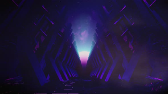 Flying On The Mountain In Sci Fi Meteorites 02 4K alt