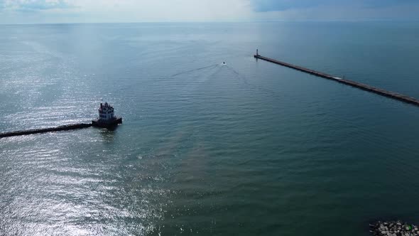 Lorain West Breakwater Light, also called the Lorain Harbor Light, is a lighthouse in Lorain, Ohio,