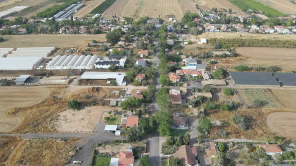 Aerial View Of Tkuma Village At Southern District Sdot Negev, Israel - תקומה שדות נגב