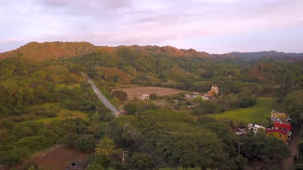 a lush highway in central america