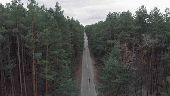 Cycling on Forest Road