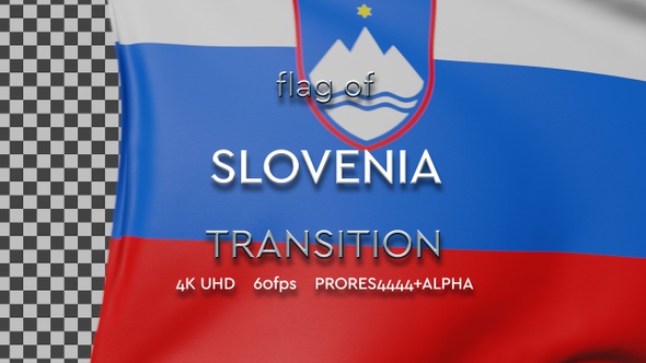 Flag of Slovenia transition | UHD | 60fps alt