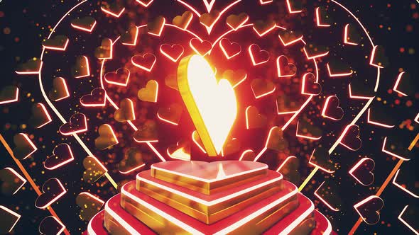 Glowing Heart Stage 4k alt