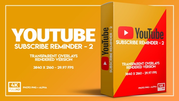 Youtuber Subscribe Reminder 2 (4K)