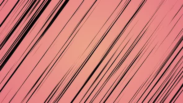Anime Speed Diagonal Black Lines Pink Background
