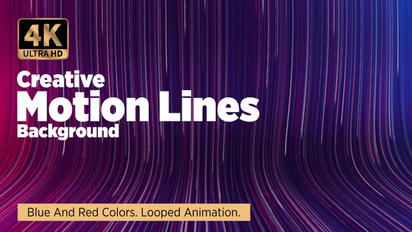 creative motion lines background. abstract 4K loop