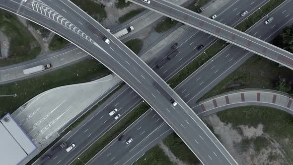 Aerial Highway Traffic