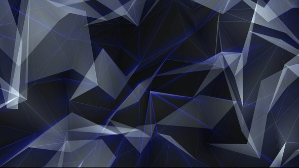 Abstract Glowing Polygons Background