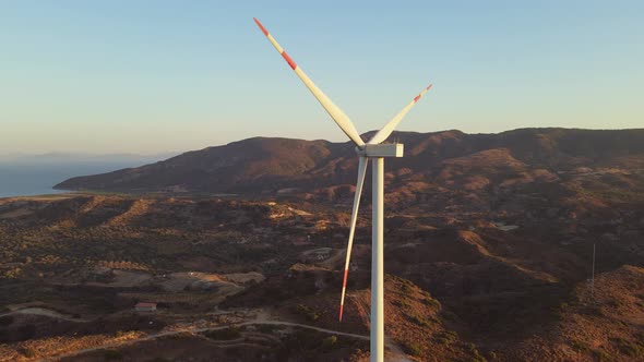 Carbon neutral and Renewable Energy wind farm Wind Turbines