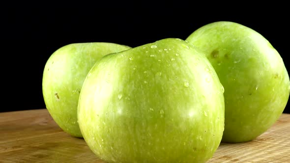 Apple on a Black Background