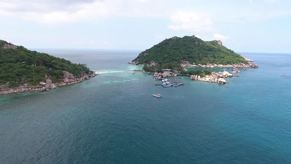 Flying Above Tropical Islands