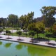 Central park Lagoon (Mendoza, Argentina) aerial view, drone footage - VideoHive Item for Sale