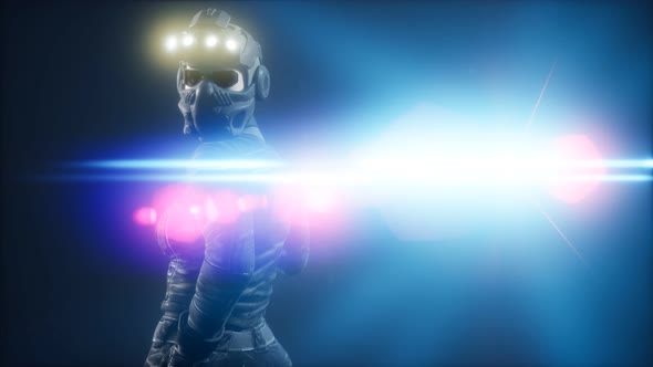 Cyberpunk Young Woman, Futuristic Style alt