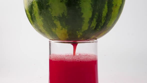 A refreshing summer drink of watermelon juice.