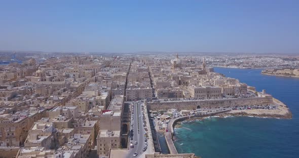 ancient capital city of Valletta in Malta