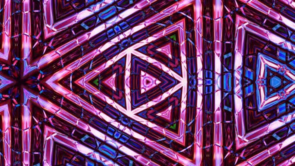 Multicolor Liquid Glass in Kaleidoscopic Structure with Waves