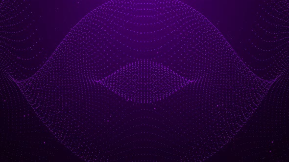 Purple Color Background Digital Particle Animation
