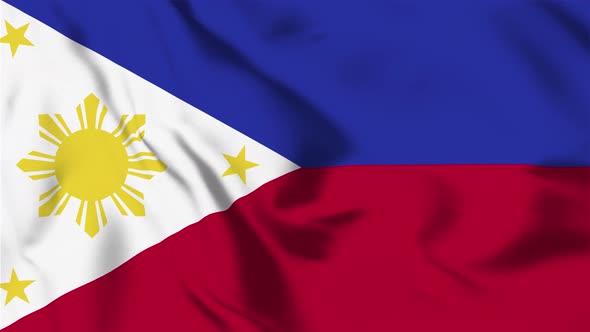 4K Philippines Flag - Loopable