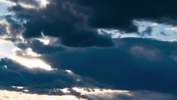 Storm Clouds Moving at High Speed