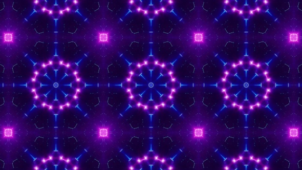 Fractal Neon Laser Beam Vj Light Kaleidoscope Loop 4K 08