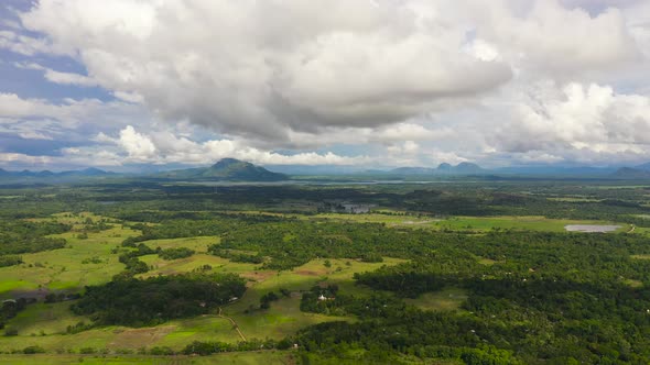 Mountain Valley with Farmland