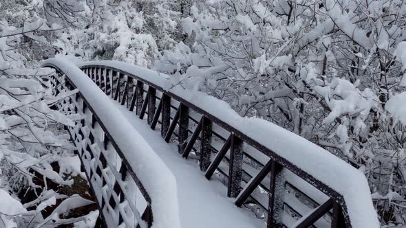 Fresh snow covers the landscape near Boulder Colorado