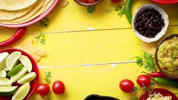 Delicious Chilli Con Carne Ingredients Waiting To Be Prepared