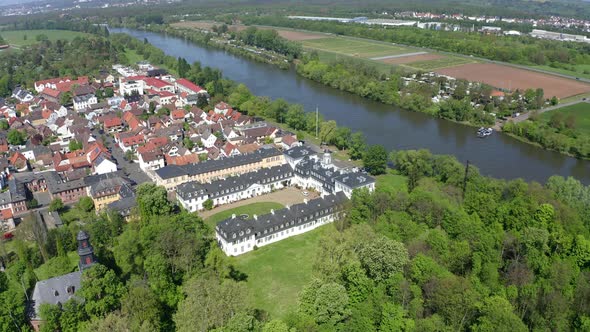 Rumpenheim Castle at Main river, Offenbach am Main, Hesse, Germany