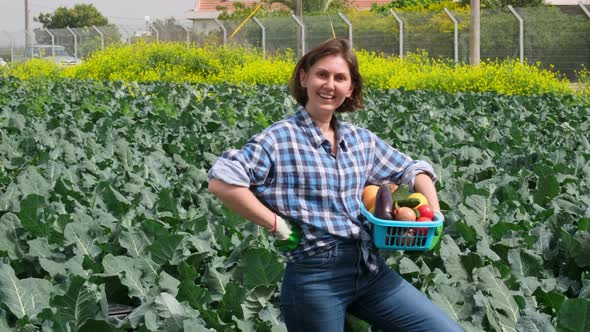 Woman Successfully Working in a Rural Field