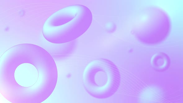 Animated Abstract Gradient 3D Background.