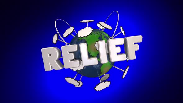 Relief Global International Support Help Campaign Activism Earth Word 3d Animation