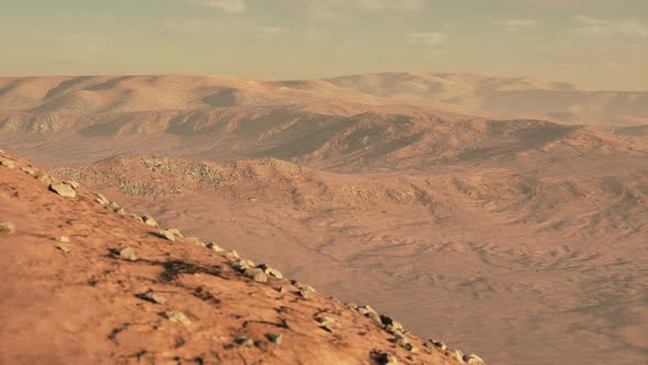 Warm Colored Sand Dunes at Sunset