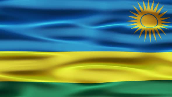 Ruanda Flag Waving