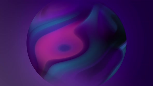 Animation of a futuristic multicolored liquid. Gradients of the aqueous liquid background