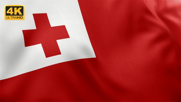 Tonga Flag - 4K